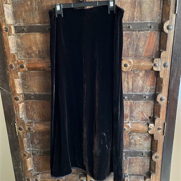 Vintage Coldwater Creek velvet embroidered maxi skirt - Picture 2 of 14